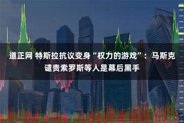 道正网 特斯拉抗议变身“权力的游戏”：马斯克谴责索罗斯等人是幕后黑手