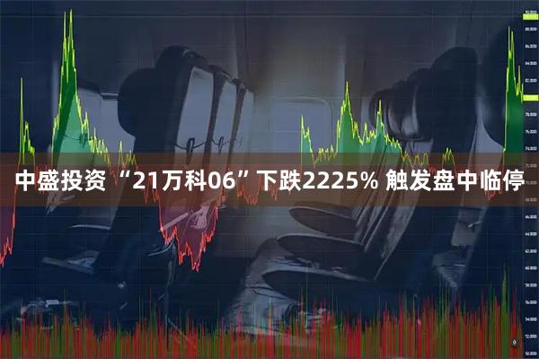 中盛投资 “21万科06”下跌2225% 触发盘中临停