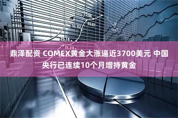 鼎泽配资 COMEX黄金大涨逼近3700美元 中国央行已连续10个月增持黄金